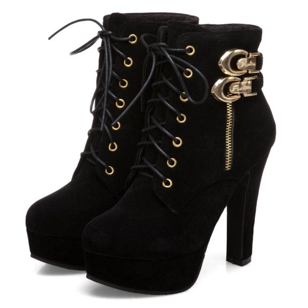 Ankle Boots with Chunky Heels